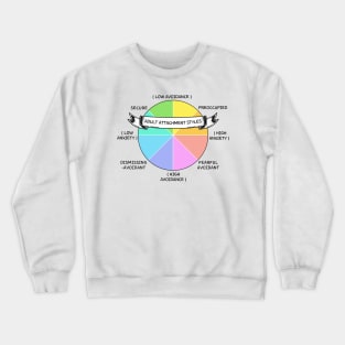 Adult Anxious Attachment Styles Emotional Support From Therapy Crewneck Sweatshirt